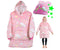 Warme Sweatshirt Decke leuchtend rosa